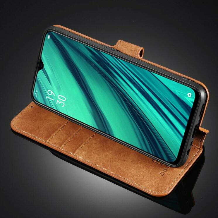 Чехол DG.MING Retro Style для OPPO A5 2020 / A9 2020 - Brown: фото 11 из 15