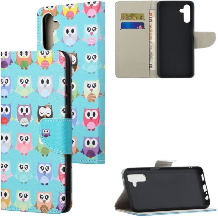 Чохол-книжка Deexe Color Wallet для Samsung Galaxy A04s (A047) / A13 5G (A136) - Cute Owls: фото 6 з 6