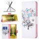 Чехол-книжка Deexe Color Wallet для Samsung Galaxy A05 (A055) - Flower Tree (340406E). Фото 2 из 8