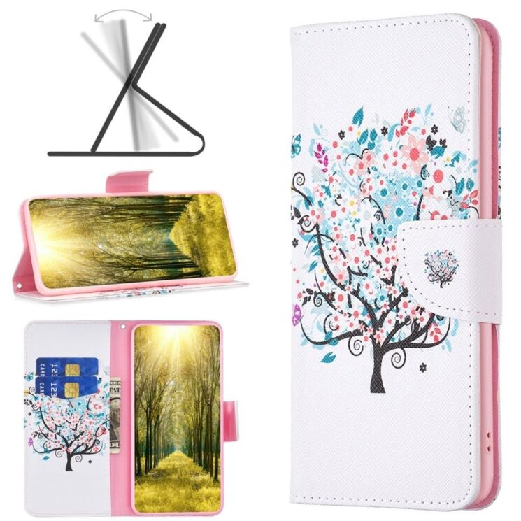 Чехол-книжка Deexe Color Wallet для Samsung Galaxy A05 (A055) - Flower Tree: фото 2 из 8