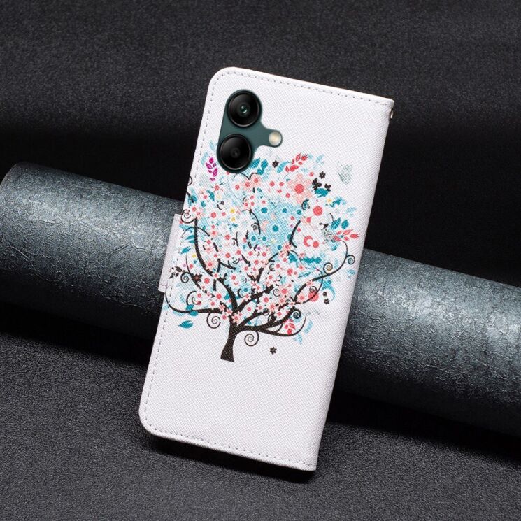 Чехол-книжка Deexe Color Wallet для Samsung Galaxy A05 (A055) - Flower Tree: фото 6 из 8