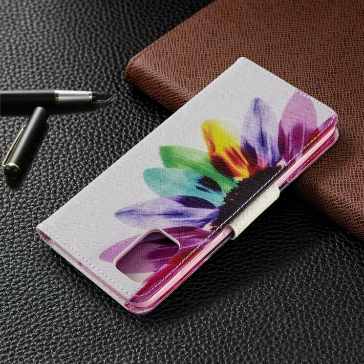 Чохол-книжка Deexe Color Wallet для Samsung Galaxy A51 (А515) - Colorful Petals: фото 8 з 8