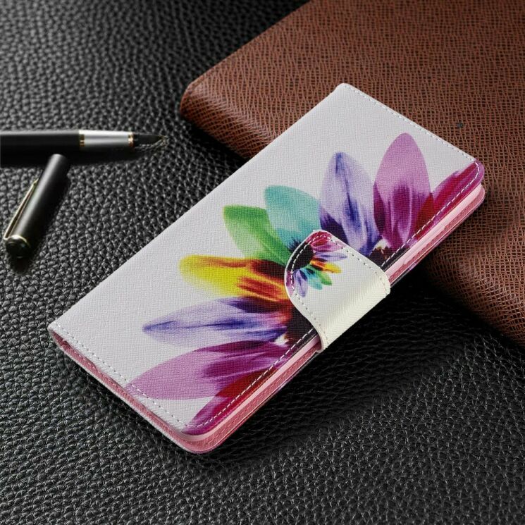 Чохол-книжка Deexe Color Wallet для Samsung Galaxy A51 (А515) - Colorful Petals: фото 7 з 8