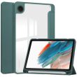 Чехол-книжка Deexe Crystal Back для Samsung Galaxy Tab A9 (X110/115) - Green (339337G)