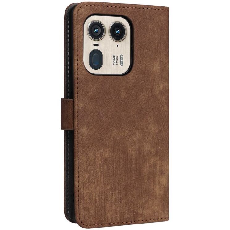 Чехол-книжка Deexe Delta Book для Motorola Edge 50 Ultra - Brown: фото 6 из 7