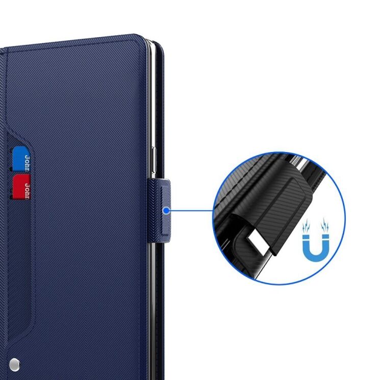 Чехол-книжка Deexe Eclipse Wallet для Google Pixel 6a - Blue: фото 6 из 9