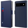 Чехол-книжка Deexe Eclipse Wallet для Google Pixel 6a - Blue (293634L)