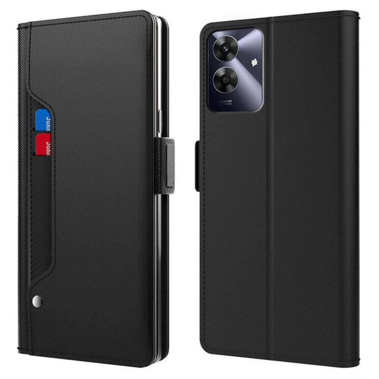 Чехол-книжка Deexe Eclipse Wallet для Realme Note 60 - Black: фото 1 из 10