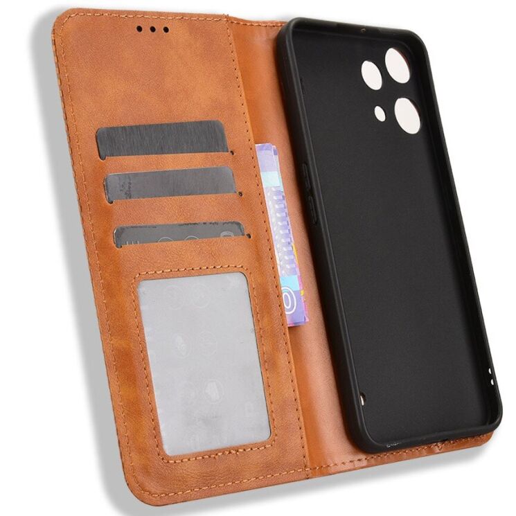Чохол-книжка Deexe Retro Style для Nothing Phone (3a) Lite - Brown (405402Z) Чохол-книжка Deexe Retro Style для Nothing Phone (3a) Lite - Brown: фото 4 з 20