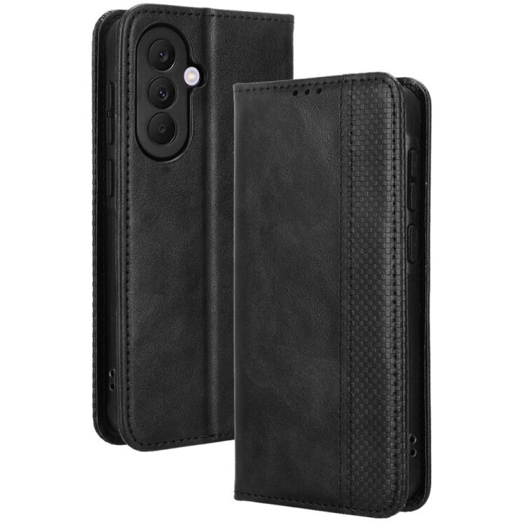 Чехол-книжка Deexe Retro Style для Samsung Galaxy A57 (A576) - Black: фото 7 из 19