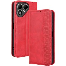 Чехол-книжка Deexe Retro Style для TECNO Pova 8 - Red: фото 1 из 19