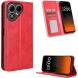 Чехол-книжка Deexe Retro Style для TECNO Pova 8 - Red (432303R). Фото 2 из 19