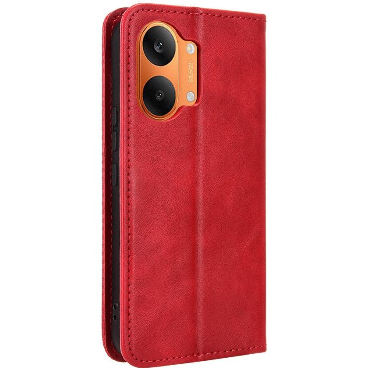 Чохол-книжка Deexe Retro Style для Xiaomi Poco X8 Pro Max - Red: фото 7 з 20