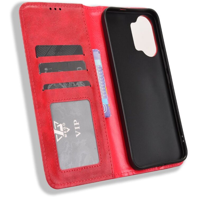 Чохол-книжка Deexe Retro Style для Xiaomi Poco X8 Pro Max - Red: фото 4 з 20