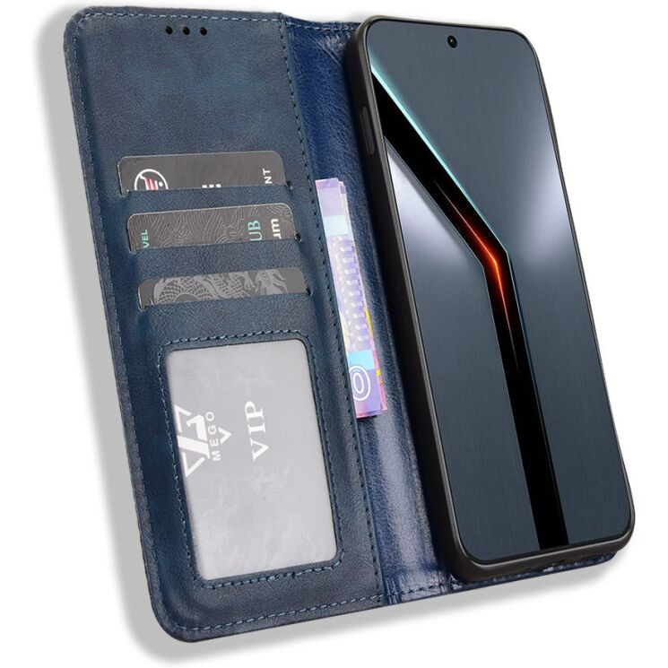 Чехол-книжка Deexe Retro Style для ZTE Nubia Neo 5 GT - Blue: фото 5 из 19