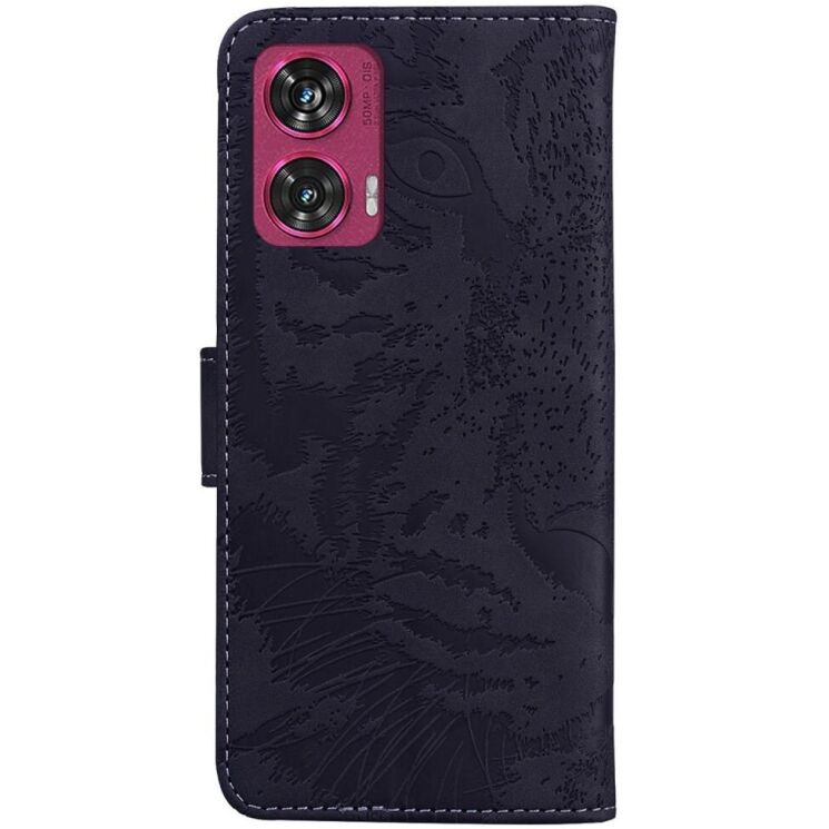 Чехол-книжка Deexe Tiger для Motorola Edge 50 Fusion - Black: фото 6 из 7