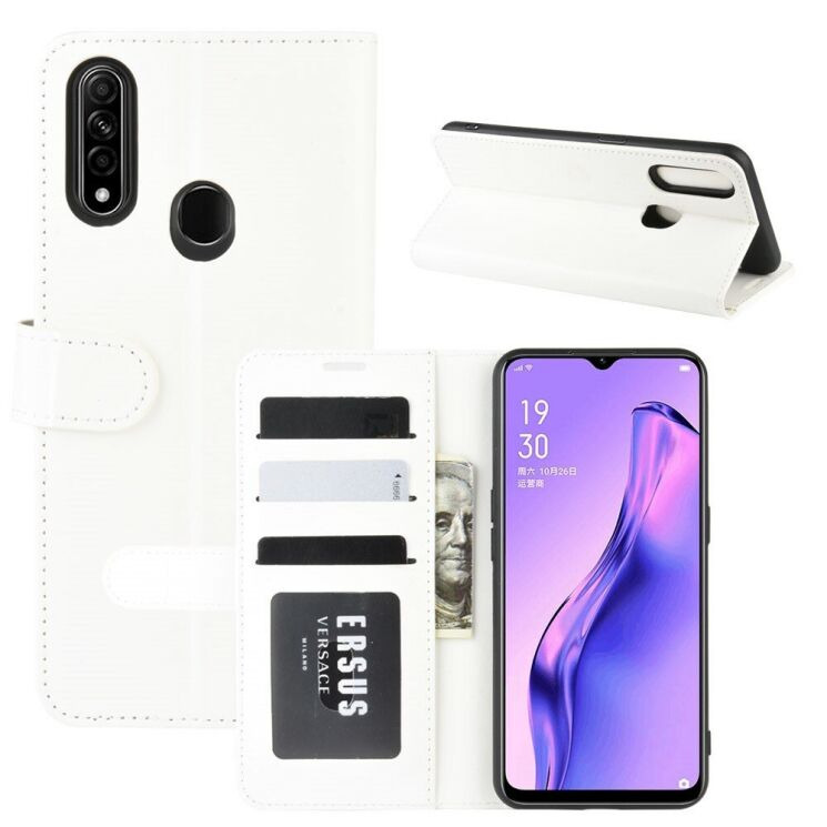 Классический чехол-книжка Deexe Wallet Style для OPPO A31 - White: фото 1 из 8