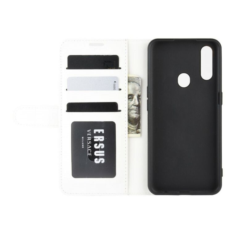 Классический чехол-книжка Deexe Wallet Style для OPPO A31 - White: фото 5 из 8