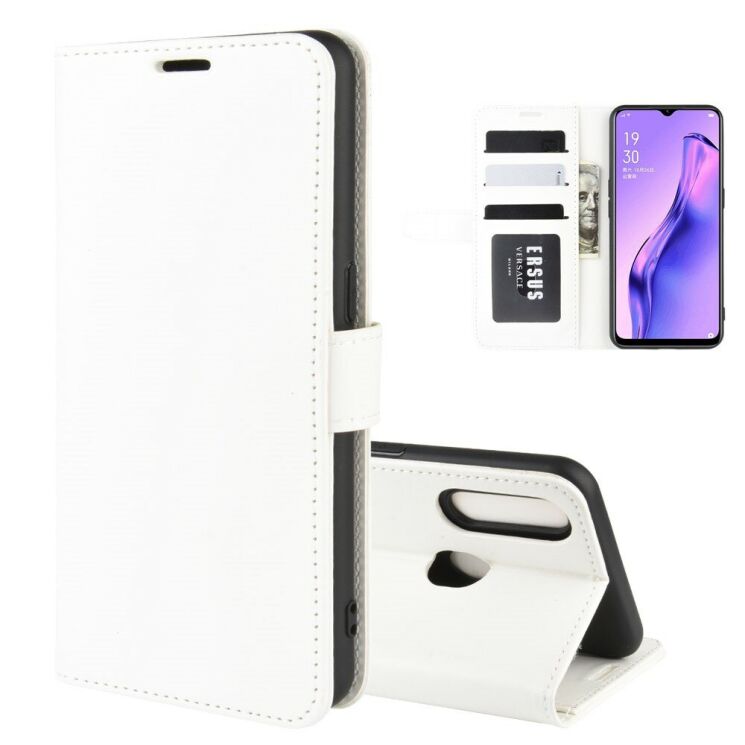 Классический чехол-книжка Deexe Wallet Style для OPPO A31 - White: фото 2 из 8