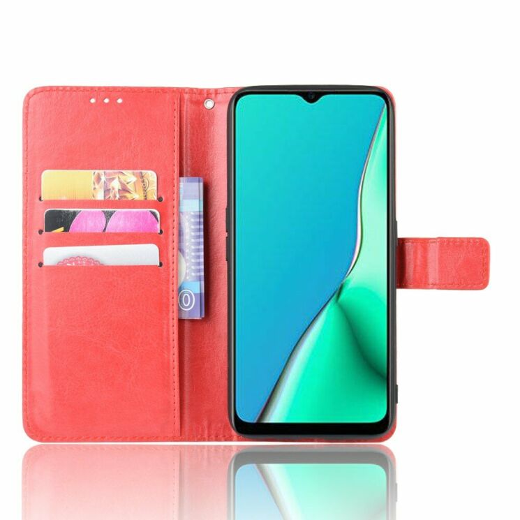 Классический чехол-книжка Deexe Wallet Style для OPPO A5 2020 - Red: фото 5 из 14