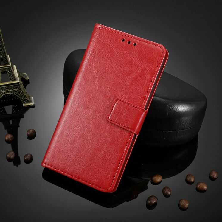 Классический чехол-книжка Deexe Wallet Style для OPPO A5 2020 - Red: фото 9 из 14