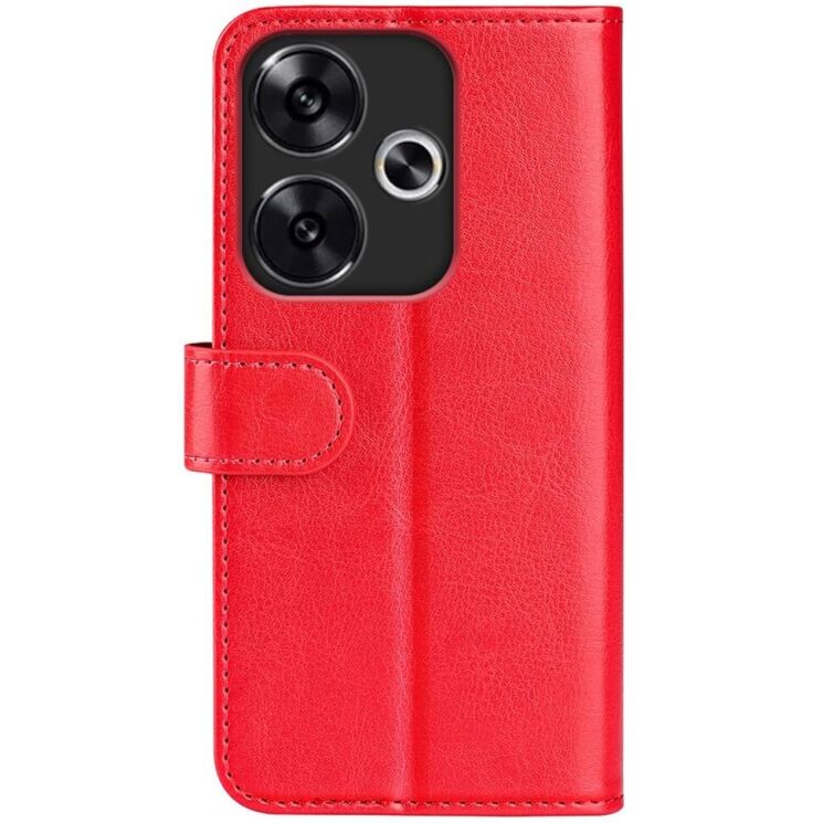Чехол-книжка Deexe Wallet Style для Xiaomi Poco F6 - Red: фото 5 из 6