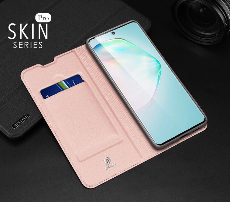 Чохол-книжка DUX DUCIS Skin Pro для Samsung Galaxy S10 Lite (G770) - Rose Gold: фото 20 з 20