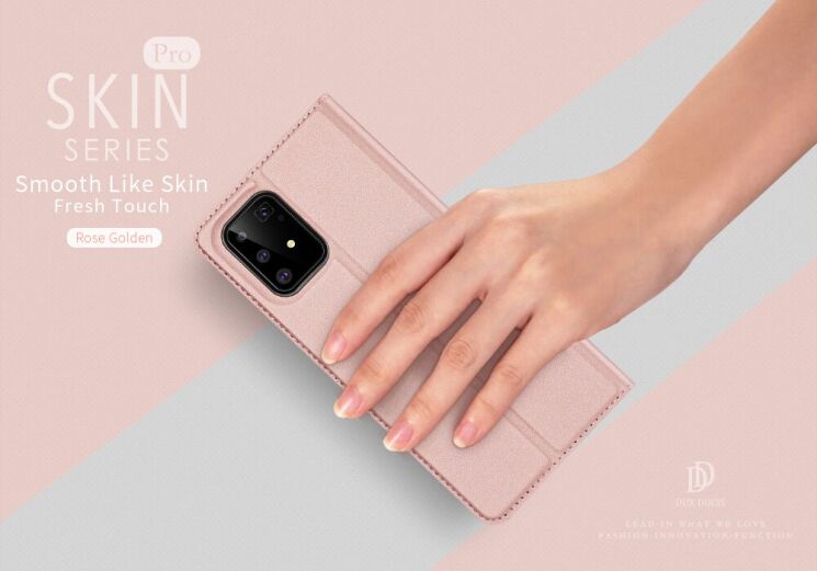 Чохол-книжка DUX DUCIS Skin Pro для Samsung Galaxy S10 Lite (G770) - Rose Gold: фото 9 з 20