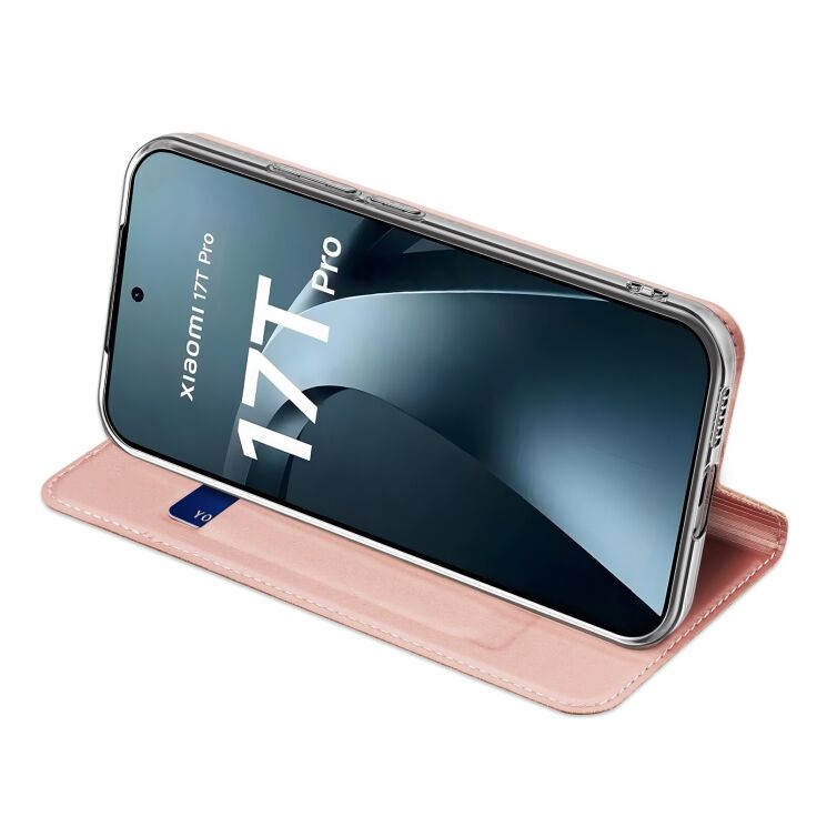 Чохол-книжка DUX DUCIS Skin Pro для Xiaomi 17T Pro - Pink: фото 3 з 10