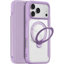 Чохол-книжка Dux Ducis Skin X Pro Magnetic Kickstand для iPhone 18 Pro / 17 Pro - Pink / Purple: фото 1 з 12