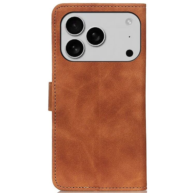 Чохол-книжка KHAZNEH Retro Wallet для Apple iPhone 17 Pro - Brown: фото 5 з 9