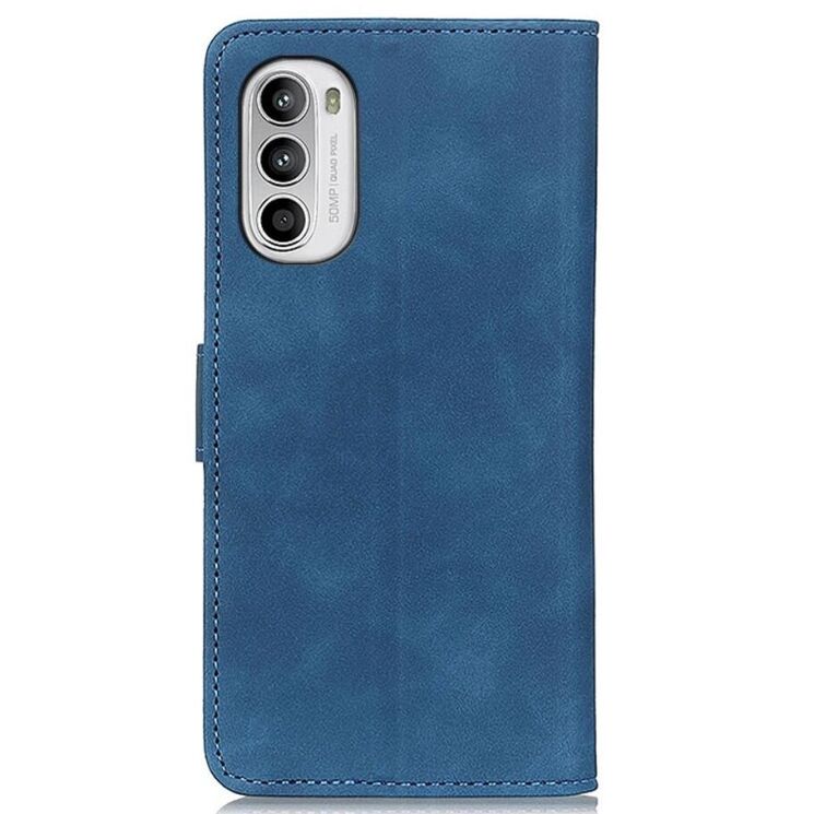 Чохол-книжка KHAZNEH Retro Wallet для Motorola Moto G52 / G82 - Blue: фото 5 з 7