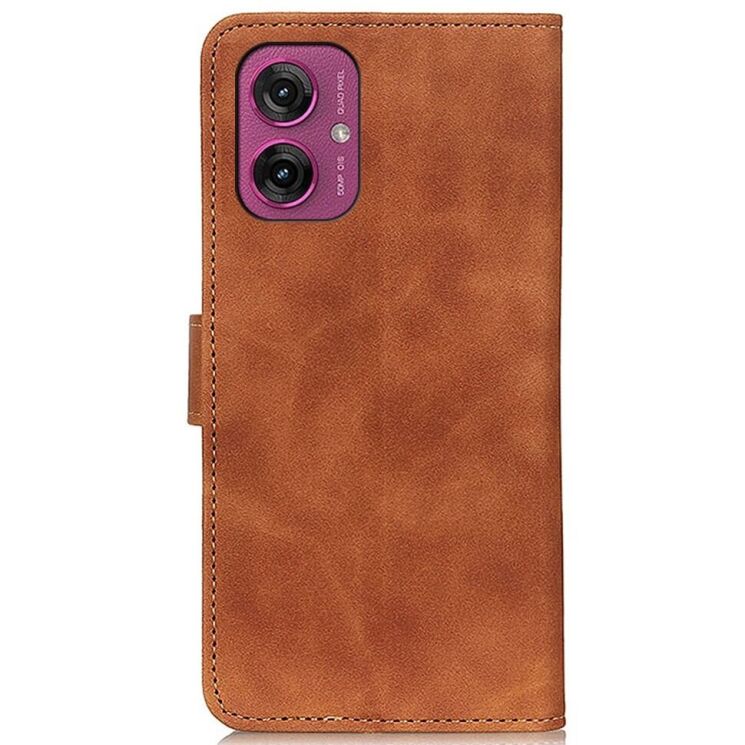 Чохол-книжка KHAZNEH Retro Wallet для Motorola Moto G55 - Brown: фото 5 з 8