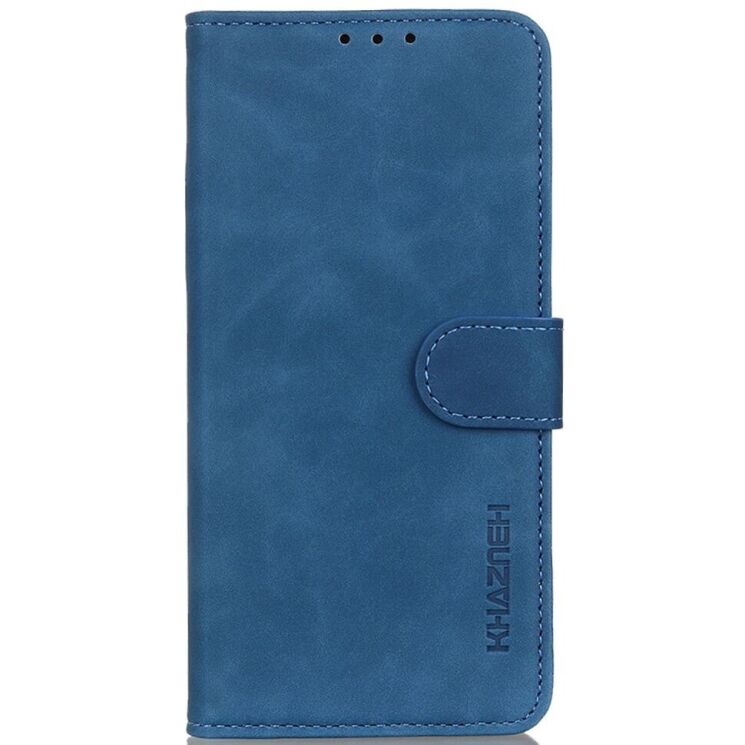 Чехол-книжка KHAZNEH Retro Wallet для Samsung Galaxy S24 FE (S721) - Blue: фото 4 из 9
