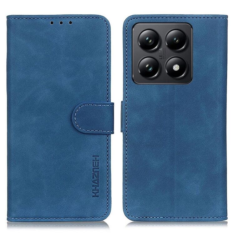 Чехол-книжка KHAZNEH Retro Wallet для Xiaomi 14T - Blue: фото 1 из 8