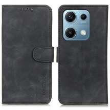 Чохол-книжка KHAZNEH Retro Wallet для Xiaomi Redmi Note 14S - Black: фото 1 з 8