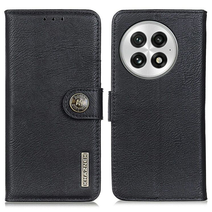 Чехол-книжка KHAZNEH Wallet Cover для OnePlus 13 - Black: фото 1 из 8