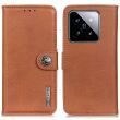Чехол-книжка KHAZNEH Wallet Cover для Xiaomi 14 Pro - Brown (342103Z)