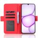 Чохол-книжка з кишеньками Deexe Wallet Stand для Realme C100i - Red (412504R). Фото 5 з 15