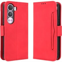 Чохол-книжка з кишеньками Deexe Wallet Stand для Realme C100i - Red: фото 1 з 15