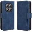 Чехол-книжка с карманами Deexe Wallet Stand для Xiaomi Redmi Note 15 Pro Plus / Poco M8 Pro 5G - Blue (404716L)