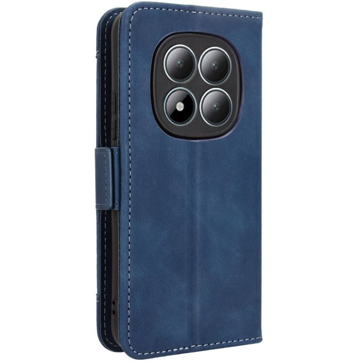 Чехол-книжка с карманами Deexe Wallet Stand для Xiaomi Redmi Note 15 Pro Plus / Poco M8 Pro 5G - Blue: фото 7 из 17