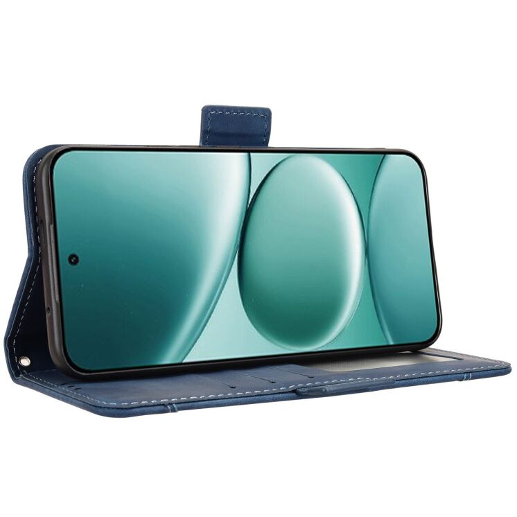 Чехол-книжка с карманами Deexe Wallet Stand для Xiaomi Redmi Note 15 Pro Plus / Poco M8 Pro 5G - Blue: фото 6 из 17