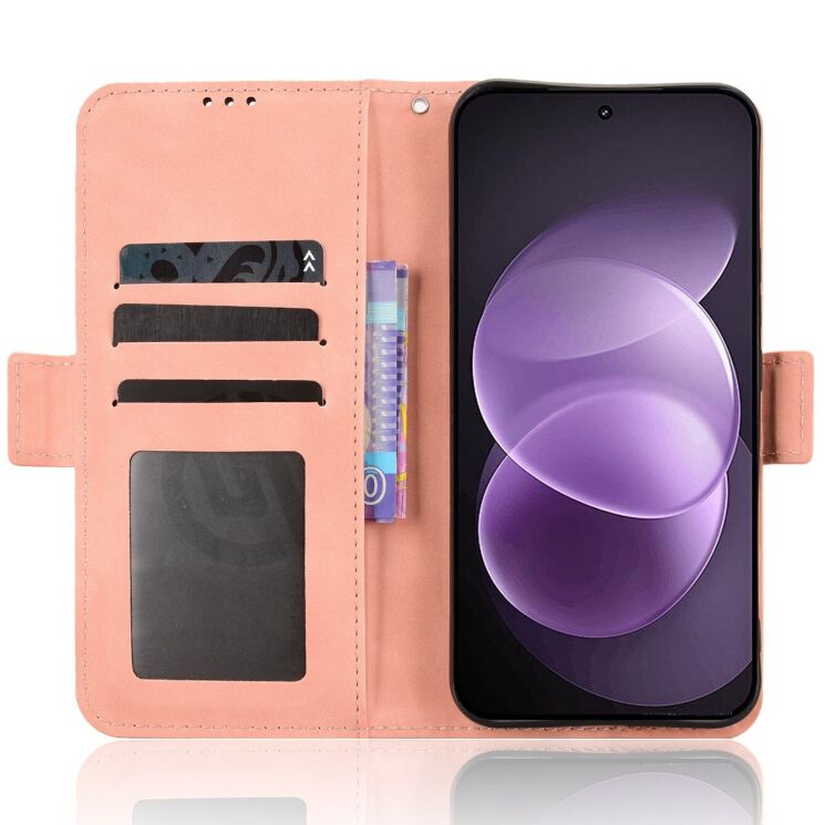 Чехол-книжка с карманами Deexe Wallet Stand для Xiaomi Redmi Note 17 Pro - Pink (429505P) Чехол-книжка с карманами Deexe Wallet Stand для Xiaomi Redmi Note 17 Pro - Pink: фото 5 из 17