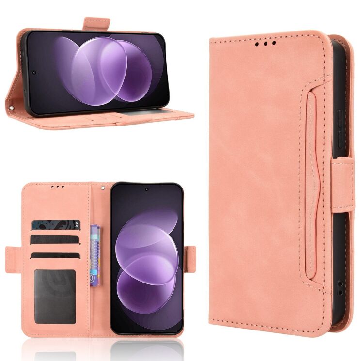 Чехол-книжка с карманами Deexe Wallet Stand для Xiaomi Redmi Note 17 Pro - Pink (429505P) Чехол-книжка с карманами Deexe Wallet Stand для Xiaomi Redmi Note 17 Pro - Pink: фото 8 из 17