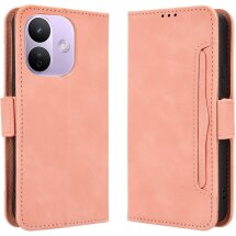Чехол-книжка с карманами Deexe Wallet Stand для Xiaomi Redmi Note 17 Pro - Pink: фото 1 из 17