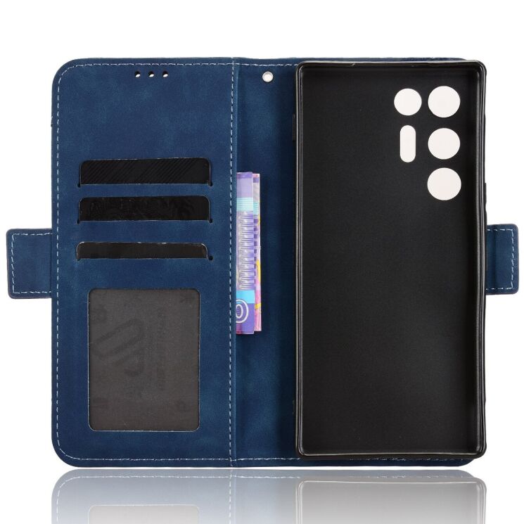 Чохол-книжка з кишеньками Deexe Wallet Stand для ZTE Nubia Red Magic 11 Air - Blue (423107L) Чохол-книжка з кишеньками Deexe Wallet Stand для ZTE Nubia Red Magic 11 Air - Blue: фото 3 з 16
