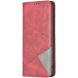 Чехол-книжка с карманами UniCase Geometric Pattern для Xiaomi Redmi Note 15 (4G/5G) / Poco M8 - Red (404636R). Фото 2 из 10