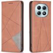 Чехол-книжка с карманами UniCase Geometric Pattern для Xiaomi Redmi Note 15 Pro 5G - Brown (405062Z)