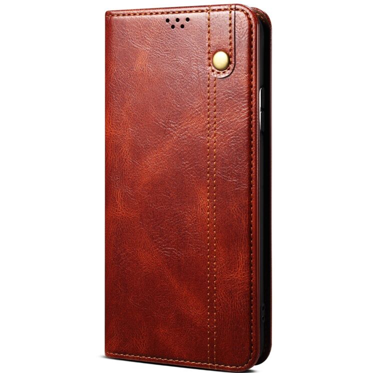 Чехол-книжка с карманами UniCase Leather Wallet для Samsung Galaxy S26 (S942) - Brown: фото 5 из 8